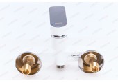 Смеситель для ванны G2248 длинный гусак Ø35 белый Gappo