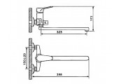 Смеситель для ванны G2236 хром Gappo