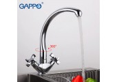 Смеситель для кухни G4143 хром высокий гусак Gappo