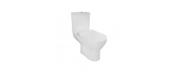 Унитаз-компакт Leonardo Open-back Rimless RD-8132 с сиденьем полипропилен, белый HN Redo