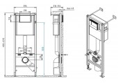 Комплект унитаза с инсталляц. CARINA XL CO DPL EO  + VECTOR + CORNER пластик белый Cersanit