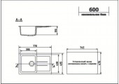 Мойка керамогранитная U - 507 - 331 белая Ulgran