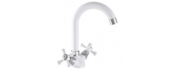 Смеситель для кухни Omega 275 белый Ø35 Mixxus