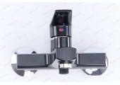 Смеситель д/ванны, короткий, PLAMIX Oscar-009 EURO Black, (Ø35, без шланга и лейки)