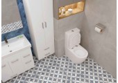 Унитаз-компакт A2809, безободковый, сиденье тонкое ДП, крепления Eva Gold