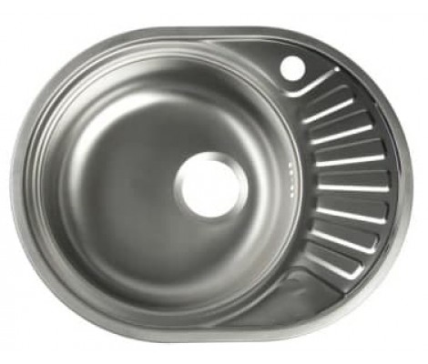 Мойка врезная овальная 45x57L Decor* 0,60мм + сифон Vladix  