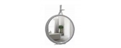 Зеркало круглое Вестерн D650 декор-канат Silver Mirrors