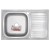 Мойка накладная Z8050L-06-160P Polish Zerix 