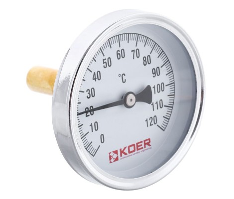 Термометр аксиальный с погружной гильзой 1/2 KT.671A KOER