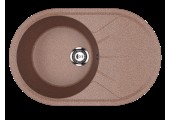 Мойка овальная 730*450мм SIMGRAN S-24 ТЕРРАКОТ ГЛЯНЕЦ