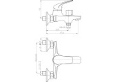 Смеситель для ванны Aura 009 короткий Euro Mixxus Premium