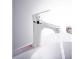 Смеситель для умывальника Tiger 001 белый Ø40 Mixxus Premium