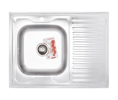 Мойка накладная Z8060L-06-160E Satin без сифона Zerix 