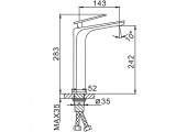 Смеситель для раковины F1058-2 хром белый Frap