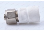 Муфта 20*16 комбинированная для соединения PPR-PEX трубы евроконус Valfex