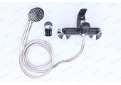 Смеситель для ванны Tiger 009 короткий черный Euro Ø40 Mixxus Premium 