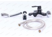 Смеситель для ванны Tiger 009 короткий черный Euro Ø40 Mixxus Premium 