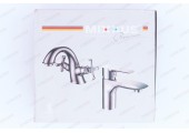 Смеситель для ванны Tiger 009 короткий черный Euro Ø40 Mixxus Premium 