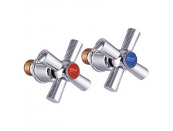 Ручки AKSA HL-KIT-03 (с кранбуксами, пара) керамика (50 шт/ящ)