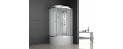 Душевая кабина ODA-8406 L P 120*80*215 (матовое стекло 4мм,глубокий поддон)