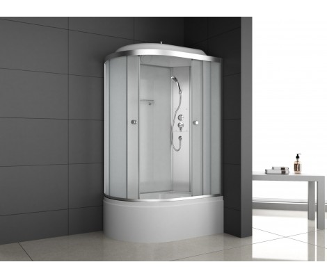 Душевая кабина ODA-8406 L P 120*80*215 (матовое стекло 4мм,глубокий поддон)