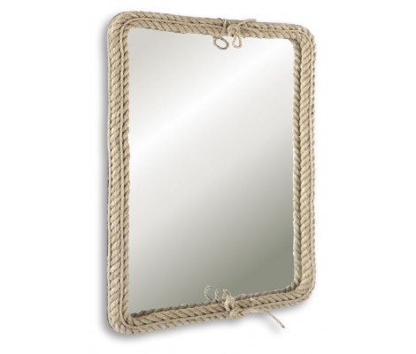 Зеркало прямоугольное Вестерн 550х800 декор-канат Silver Mirrors