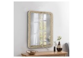 Зеркало прямоугольное Вестерн 550х800 декор-канат Silver Mirrors