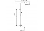 Душевая система G2489 хром Gappo