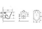 Унитаз подвесной ALIOTTI 2617E Rimless, ультротонкое сиденье дюропласт, SC (микролифт)