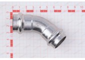 Угол пресс 45°х22 из нержавеющей стали двухраструбный ZTI.559.002222 TIM