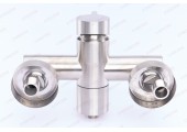 Смеситель для ванны SUS 009 Ø40 короткий из нержавеющей стали SUS304 Mixxus  