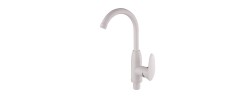 Смеситель д/кухни PLAMIX CEZAR-011-B SET White