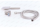 MIXXUS  SHOWER SET-02 (шланг, лейка, кронштейн) из нерж.стали