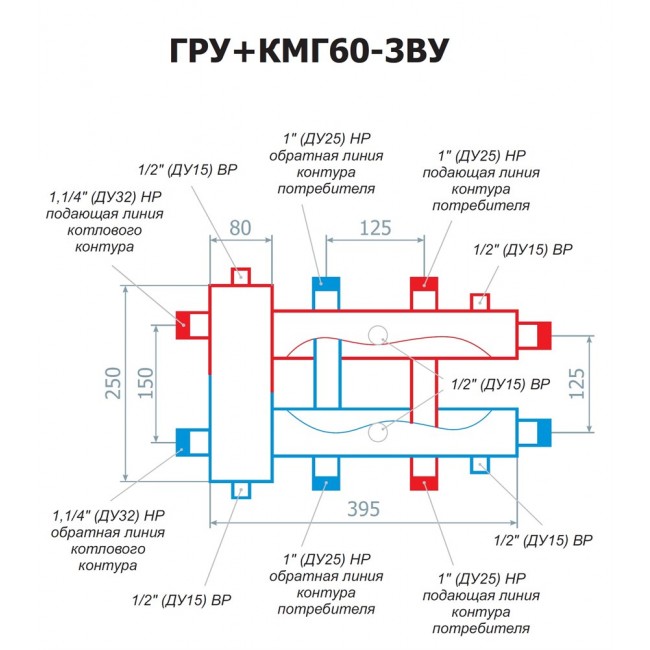 Гидравлический разделитель схема